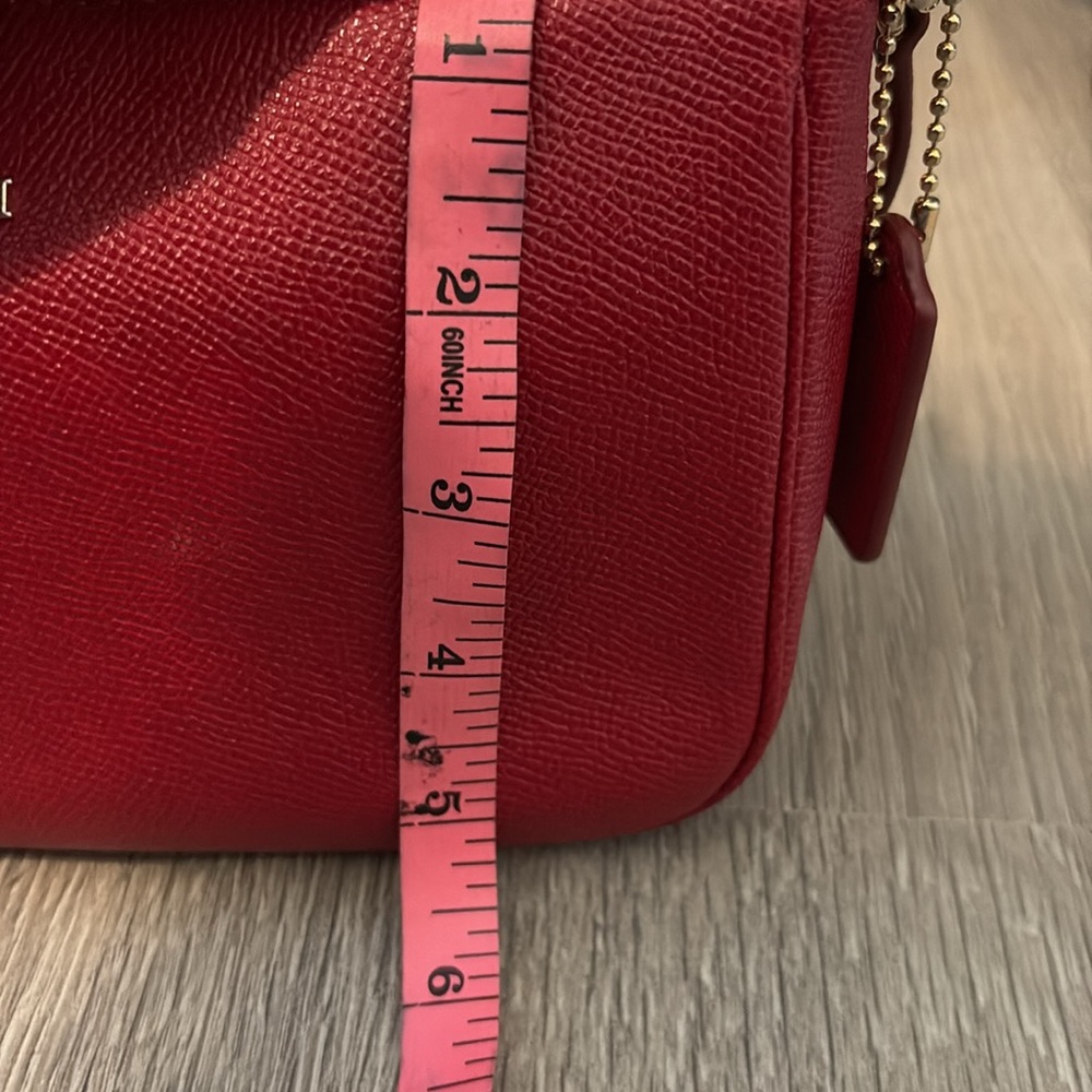 Coach Red Crossbody Bag with Gold Hardware - Picture 9 of 13